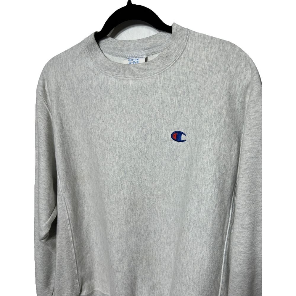 VTG Champion Reverse Weave 90's Sweatshirt Light Heather Gray Size Large